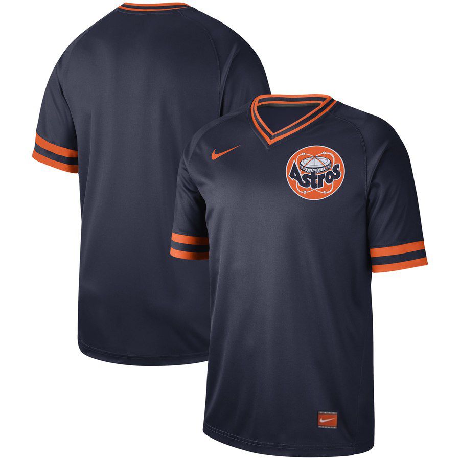 2019 Men MLB Houston Astros blank blue Nike Cooperstown Collection Jerseys